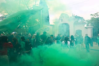 ATE protestó frente a la Quinta de Olivos contra el nuevo plan de retiros voluntarios del Gobierno