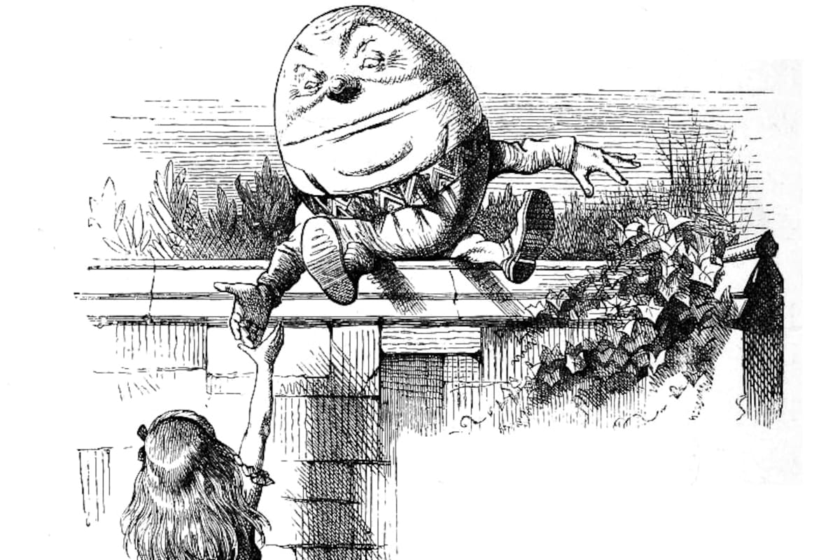 Humpty Dumpty, por John Tenniel