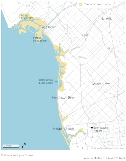 Huntington Beach con menor riesgo: el análisis muestra que diques y estanques ofrecen mayor protección de lo que se creía anteriormente.