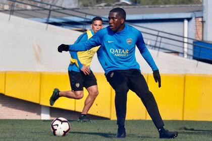 Jan Carlos Hurtado, la cara nueva en el entrenamiento xeneize