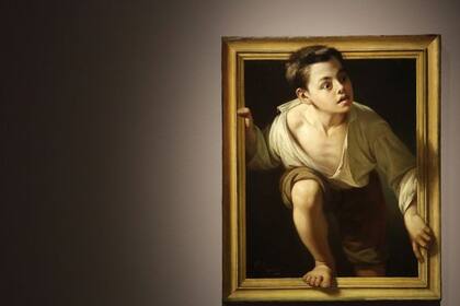 "Huyendo de la critica" (1874), del pintor Pere Borell