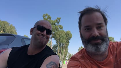 Iair Horn con Gustavo Rapaporte, amigo de Iao hace más de 35 años