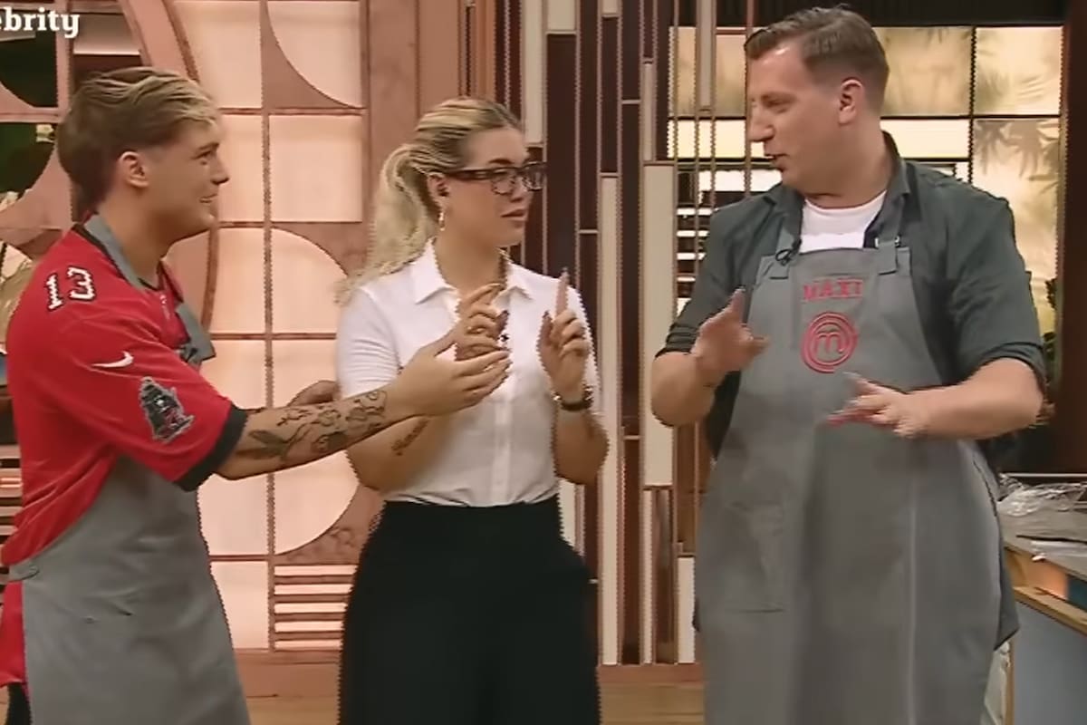 Ian Lucas, Wanda Nara y Maxi López, anoche se mostraron muy compinches en MasterChef Celebity