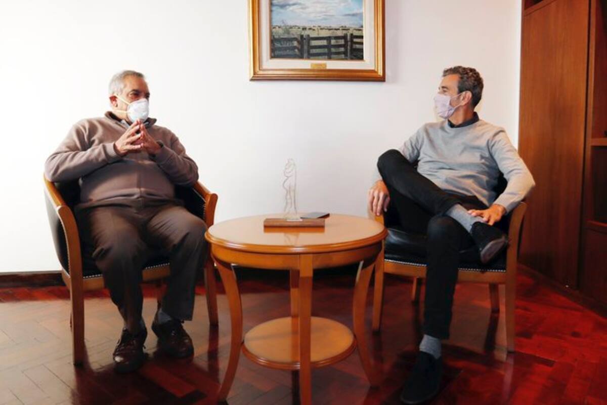 Iannizzotto y Randazzo, hoy, en la sede de Coninagro