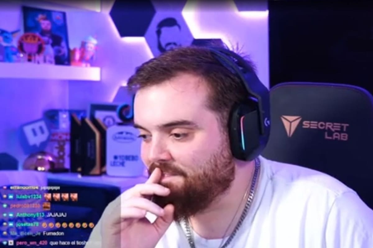 Ibai Llanos en una retransmisión en su canal de Twitch
