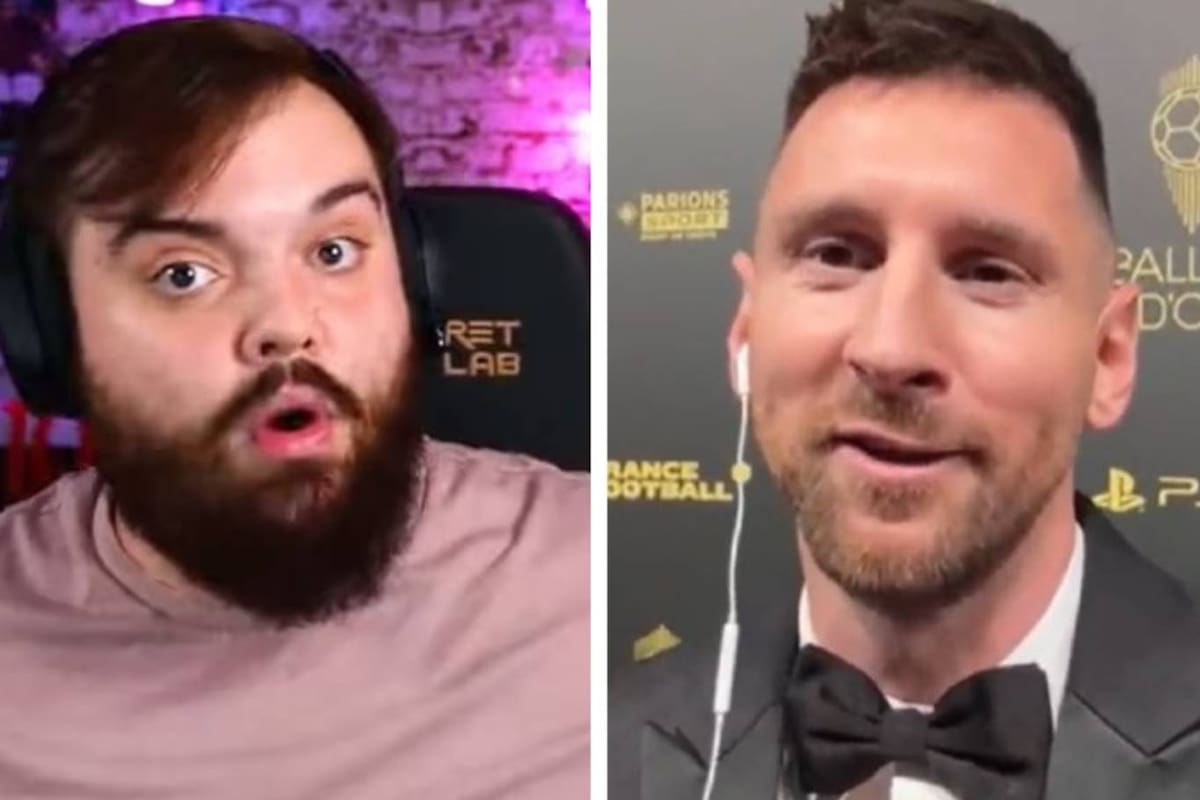 Ibai Llanos y Lionel Messi tuvieron un picante cruce luego de que el rosarino ganara su octavo Balón de Oro