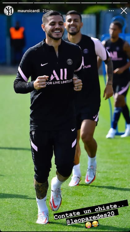 Icardi también se divirtió en redes con Leo Paredes