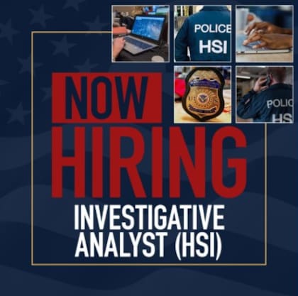 ICE busca analistas criminales: vacantes en ciudades clave con salarios de hasta US$81.198 anuales