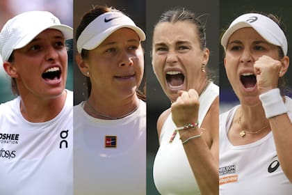 Iga Swiatek, Amanda Anisimova, Aryna Sabalenka y Belinda Bencic son las cuatro tenistas que siguen en carrera por el título en Wimbledon