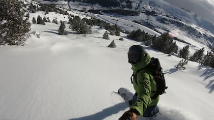 Ignacio, en un fin de semana típico en Andorra.