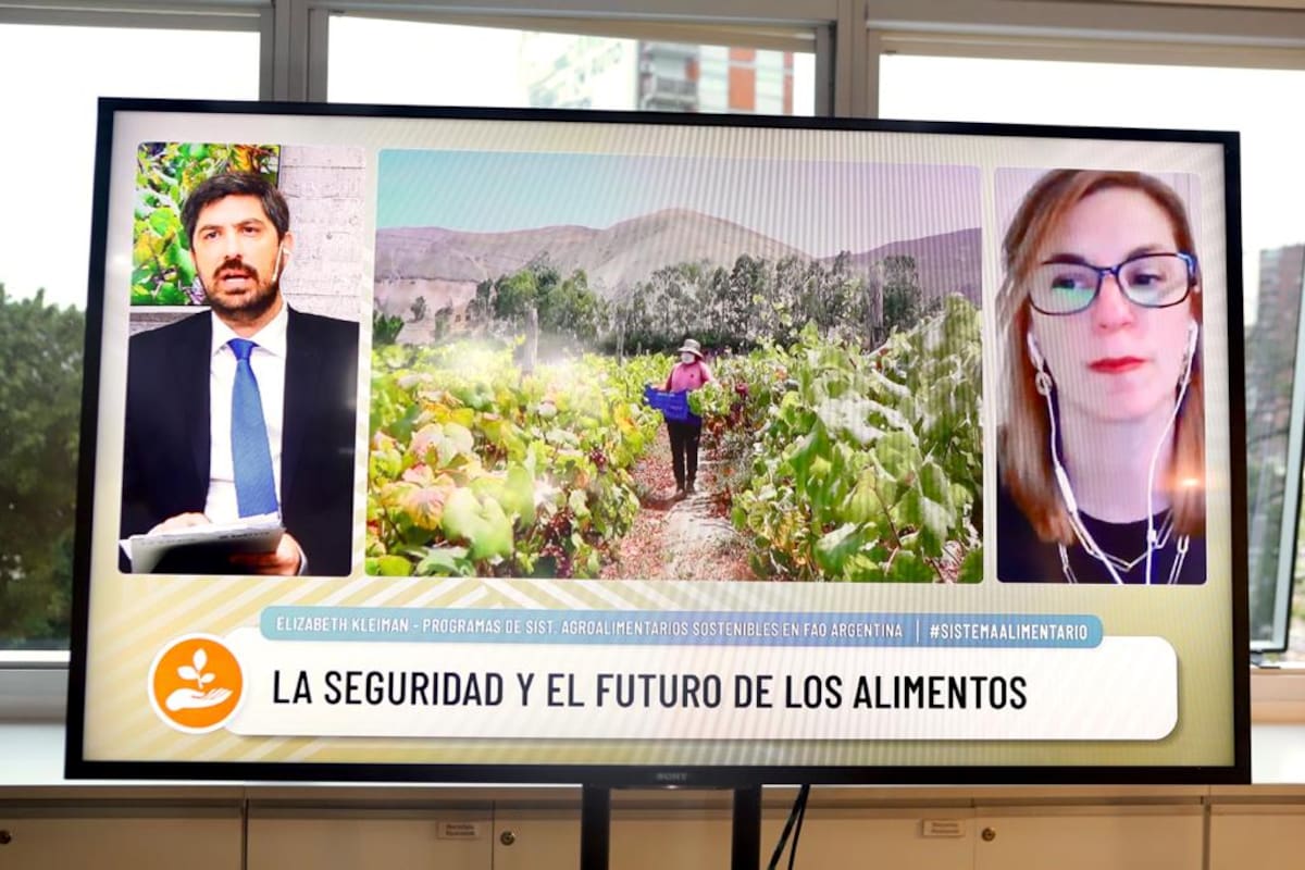 Ignacio Federico (LA NACION) y Elizabeth Kleiman (FAO Argentina)