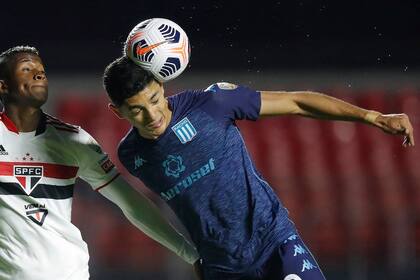 Ignacio Galván se recuperó de una lesión y será titular en Racing ante Patronato