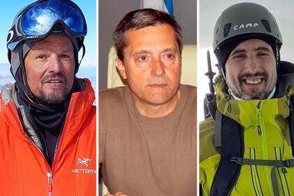 Ignacio Javier Lucero, Raúl Espir y Sergio Berardo, los tres andinistas argentinos que son buscados
