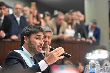 Ignacio "Nacho" Torres el día de su asunción como gobernador de Chubut