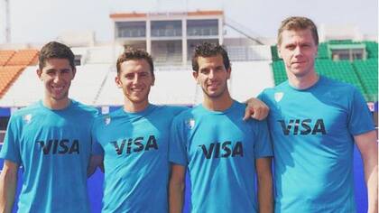 Ignacio Ortiz, Lucas Vila, Juan Martín López y Lucas Rossi, todos formados en Banco Provincia y que representarán una vez más al seleccionado