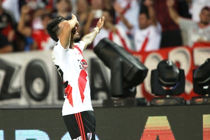 Ignacio Scocco se despidió de River sin poder ver a los hinchas frente a frente