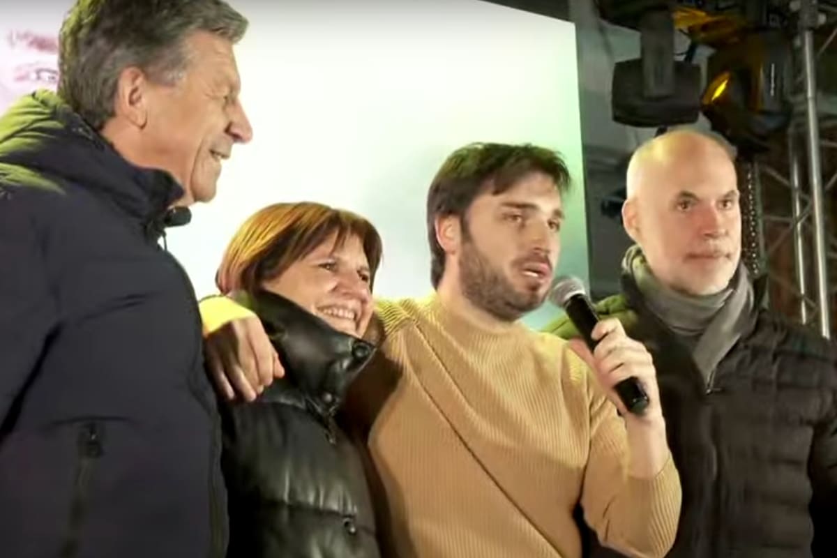 Ignacio Torres, con Bullrich y Larreta