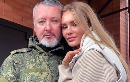 Igor Girkin y su esposa, Miroslava Reginskaya