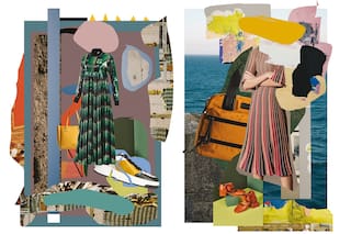 Collage de moda: fragmentos de la colección invierno