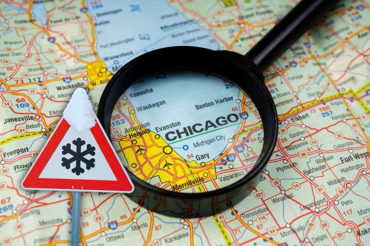 Illinois entra en una fase de clima invernal persistente debido al avance de un frente frío intenso