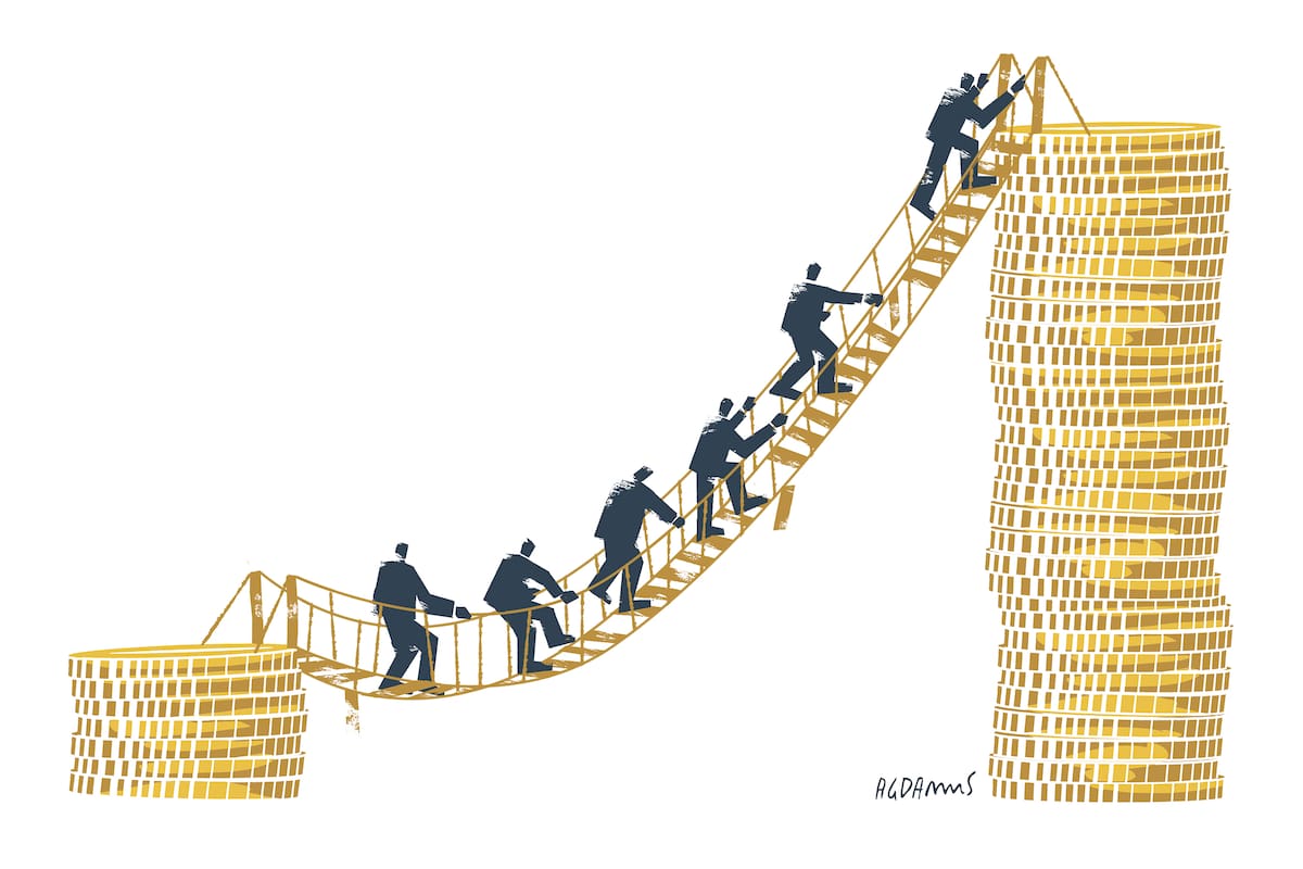 Ilustracion columna Scibona.
Puentes movedizos para futuros planes económicos