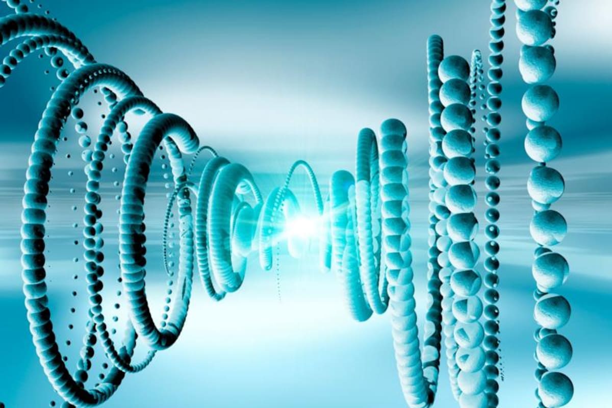 Ilustración conceptual de los neutrinos