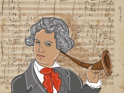 Ilustración de Beethoven