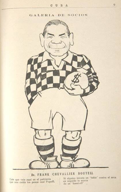 Ilustración de Frank Chevallier Boutell, de la galería de socios del club CUBA