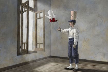 Ilustración de Gabriel Ippoliti que en el libro de Helman representa a la intuición