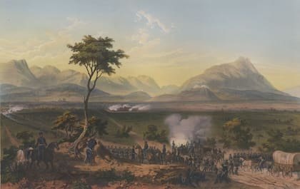 Ilustración de la Batalla de Monterrey, dada en Septiembre de 1846