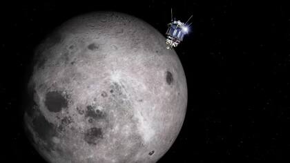 Ilustración de Luna 3, la sonda soviética que captó las primeras imágenes de la cara oculta de la Luna en 1959