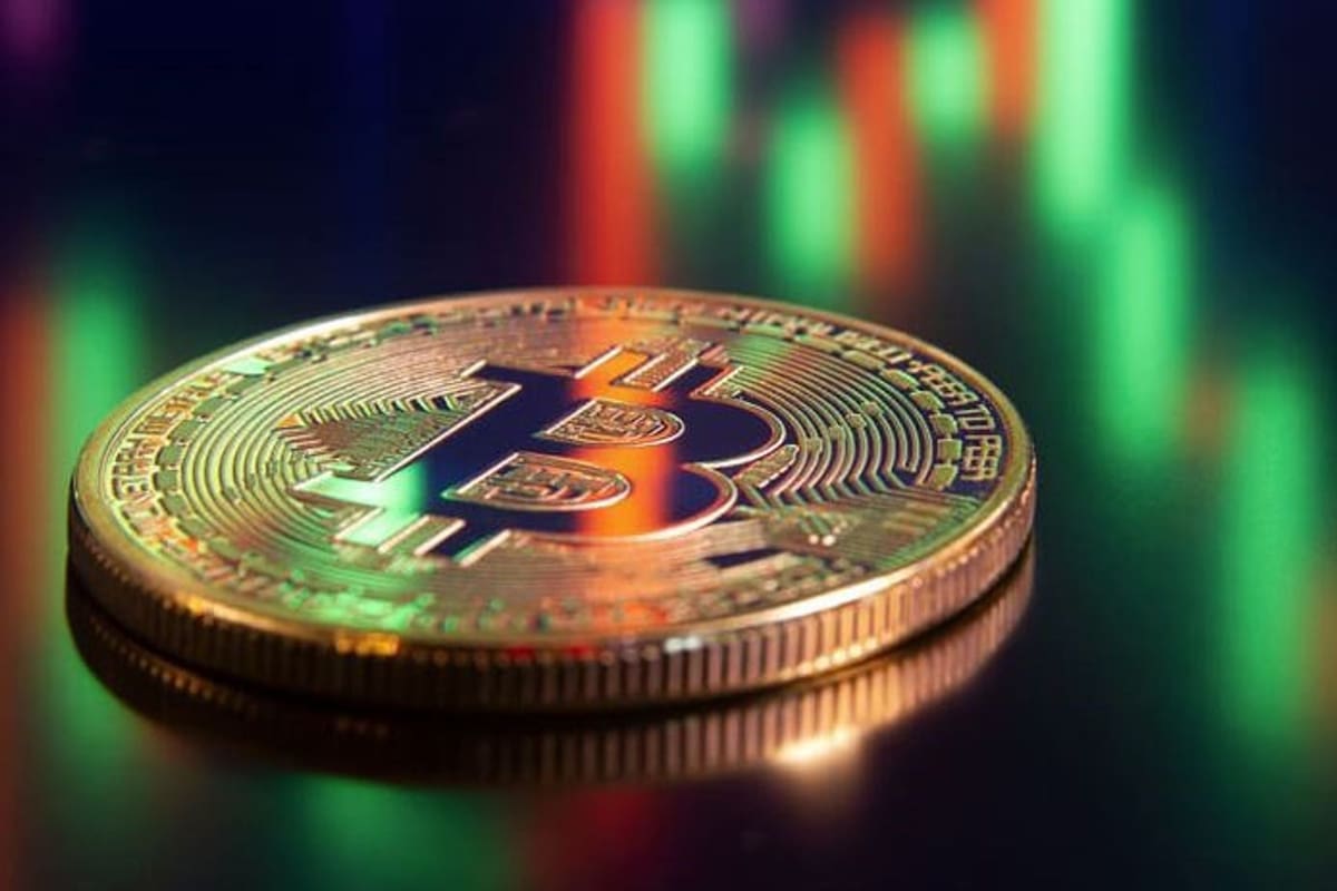 Ilustración de un Bitcoin