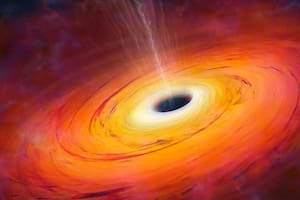 Ilustración de un agujero negro, un fenómeno tan compacto que nada puede escapar a su atracción gravitatoria, ni siquiera la luz