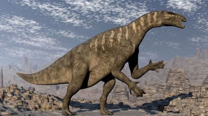 Ilustración de un dinosaurio de 10 metros de largo