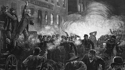 Ilustración de la Revuelta de Haymarket