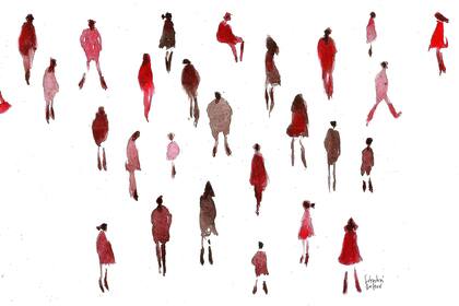 Ilustracion para Detrás de los libros por Sebastian Dufour