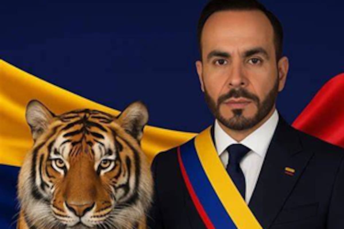 Imagen creada por la campaña del candidato Abelardo De la Espriella, alias "El Tigre"
