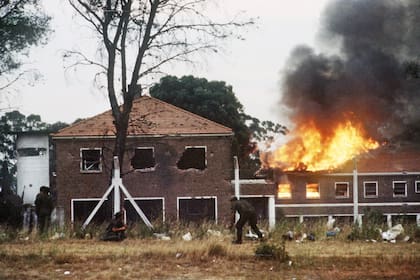 Imagen de 1989; el copamiento demandó dos días de combate