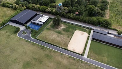 Imagen de drone de la propiedad investigada