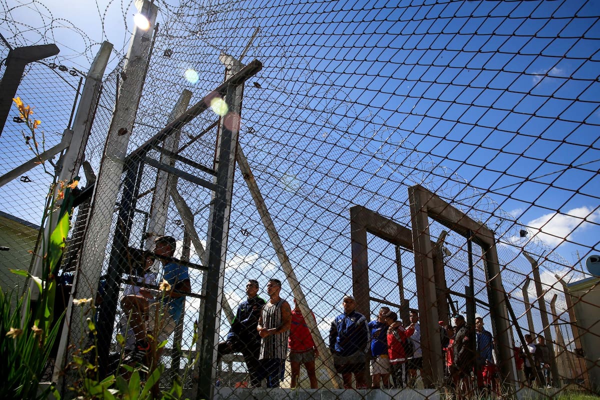 Imagen de la cárcel de Olmos, en la provincia de Buenos Aires.