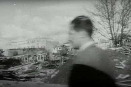 Imagen de la destrucción en la ciudad de Valdivia, 1960 (documental La Respuesta)