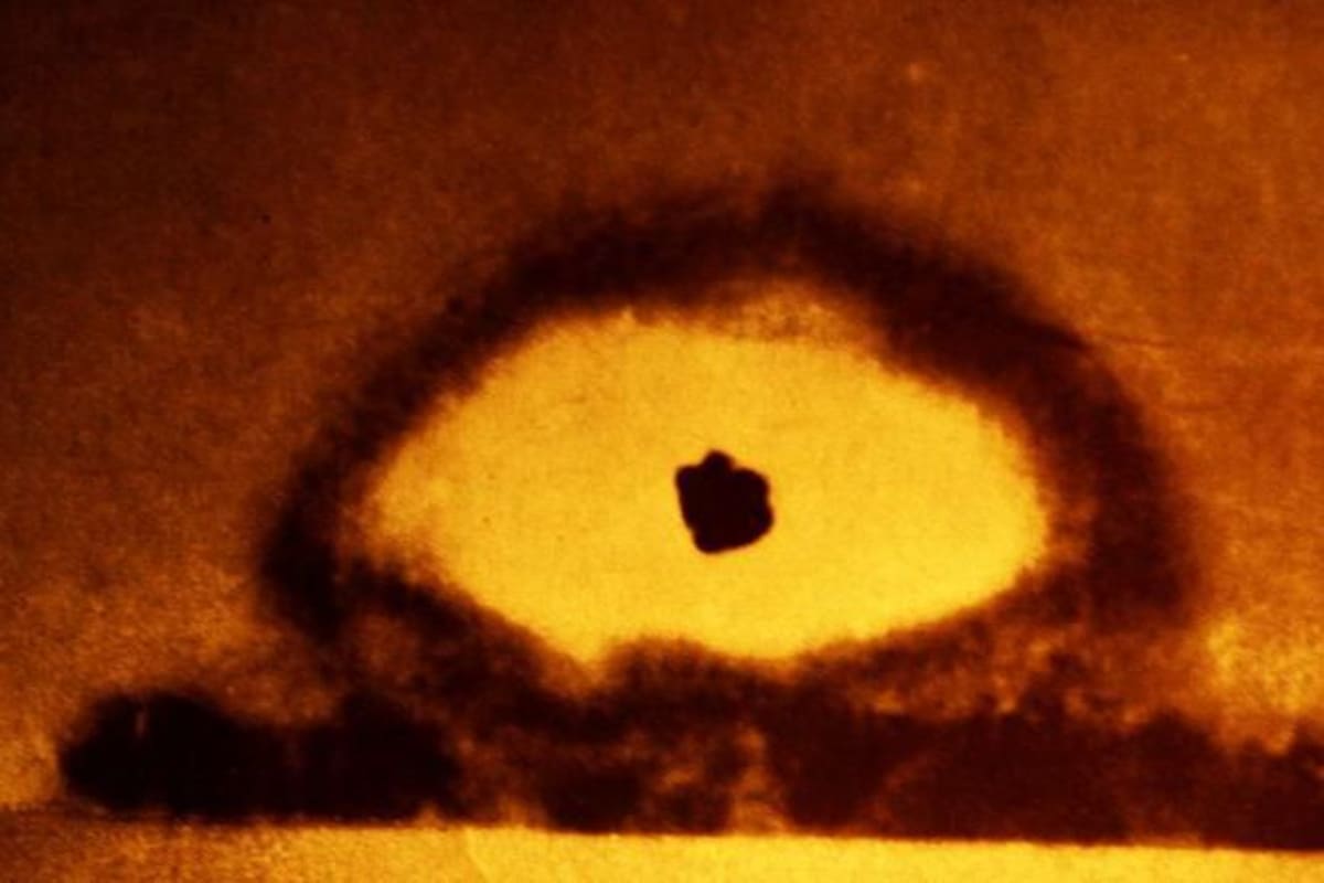 Imagen de la primera bomba nuclear probada en EE.UU.