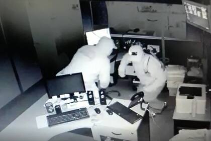 Imagen de las cámaras de seguridad de la Dirección General de Rentas de Corrientes