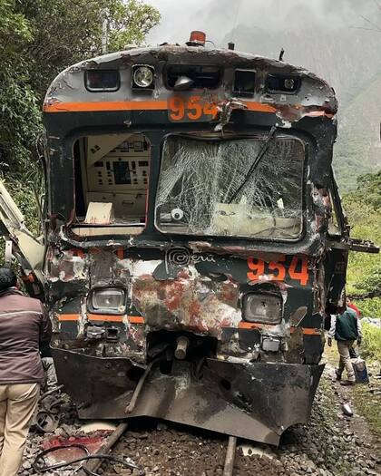Imagen del accidente camino a Machu Picchu. Fuente: X