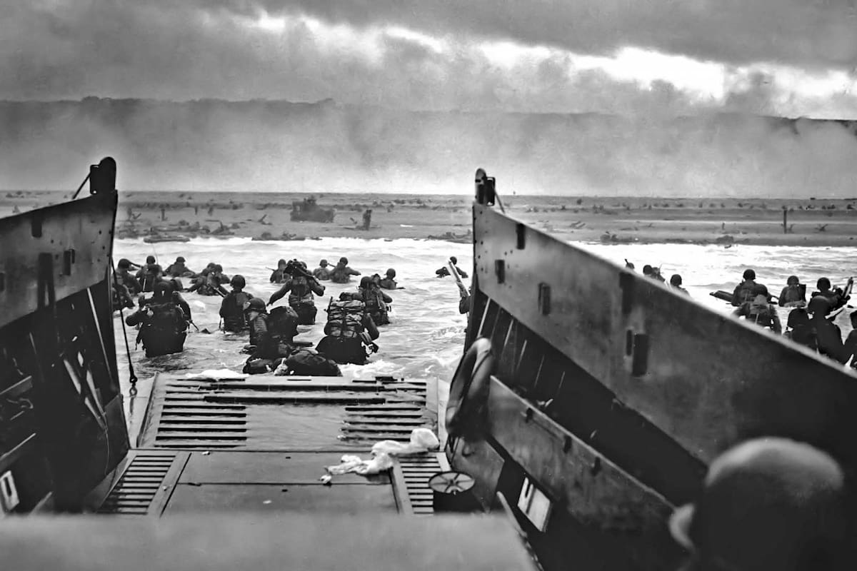 Imagen del desembarco en Normandia