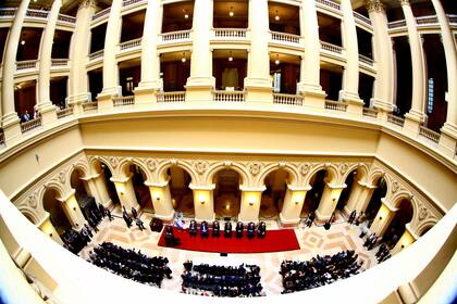 Imagen del homenaje en la Corte a los jueces que participaron del histórico Juicio a las Juntas
