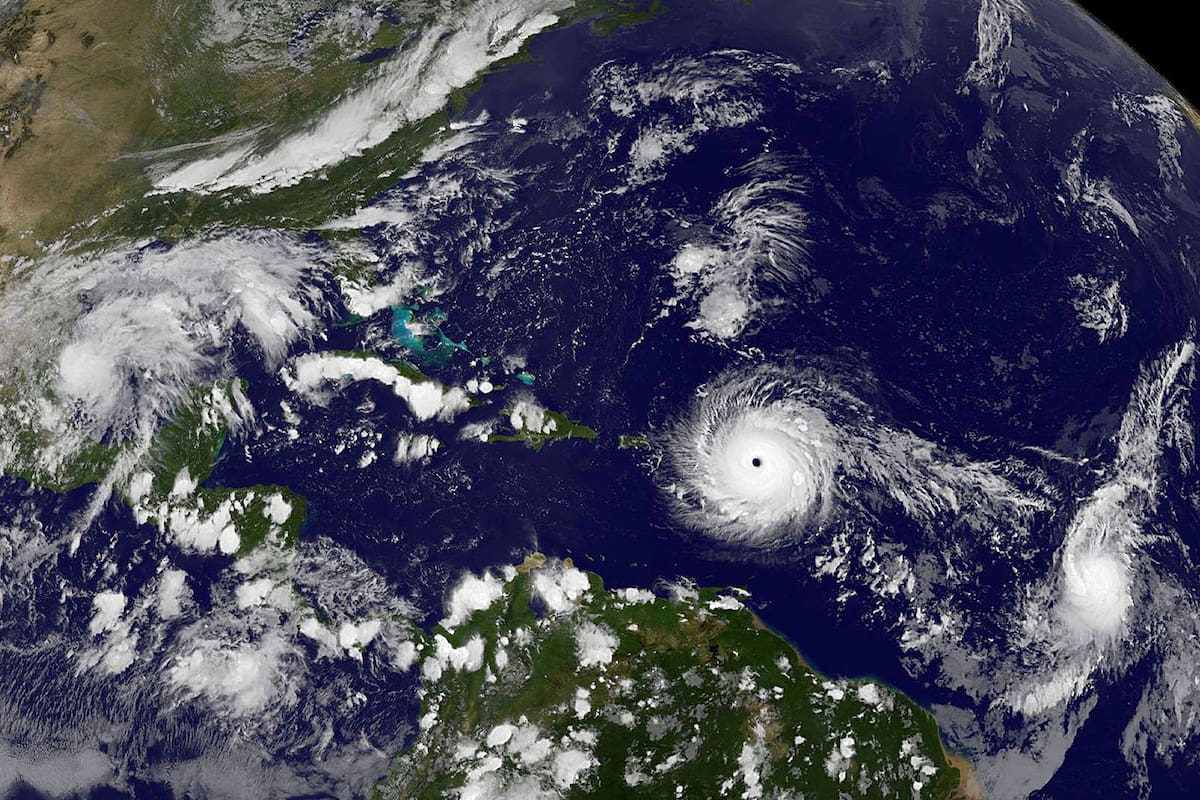 Imagen del huracán Irma tomada por satélite GOES-16. Fuente: NOAA