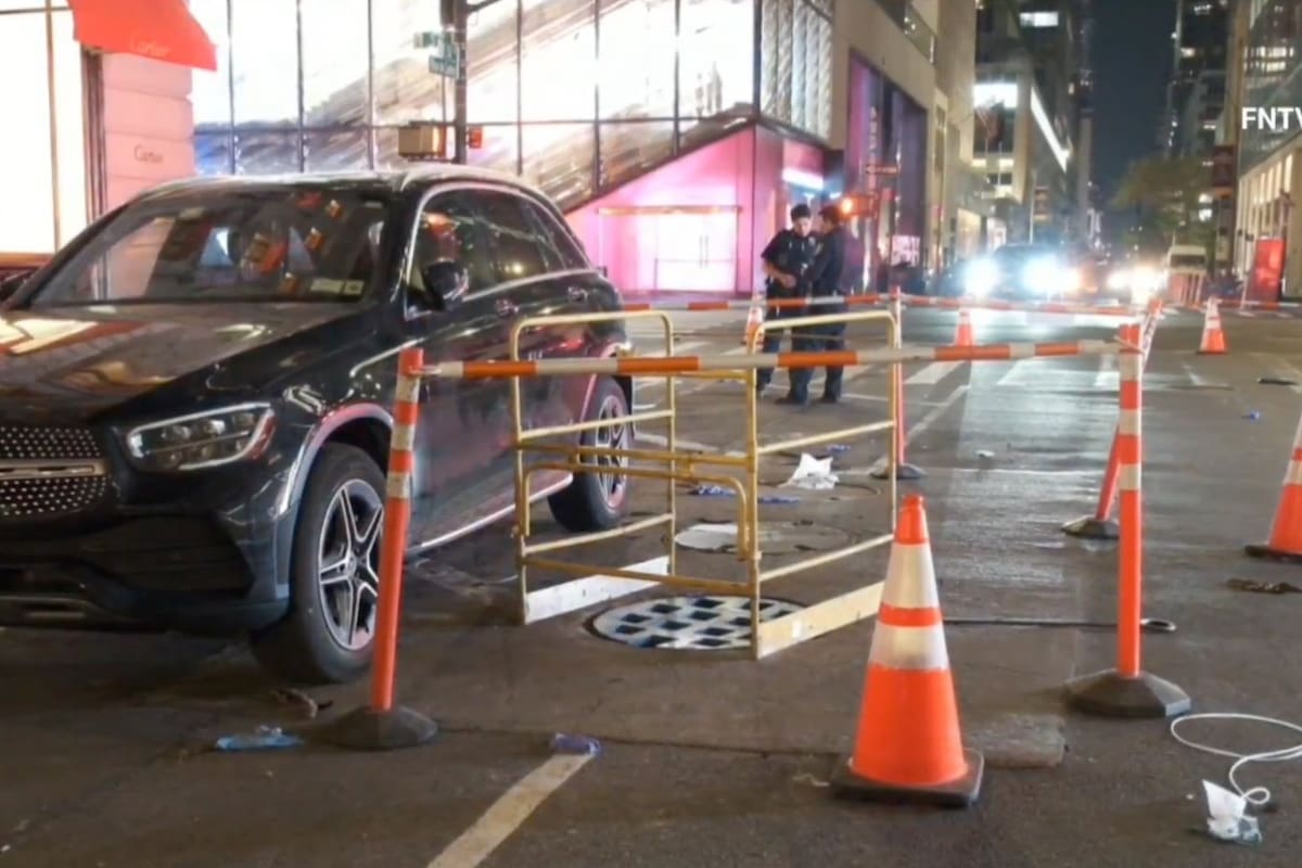 Imagen del lugar del accidente en Manhattan. Fuente: X