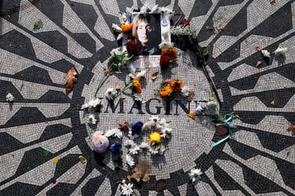 Imagen del monumento Imagine, en el Central Park de Nueva York