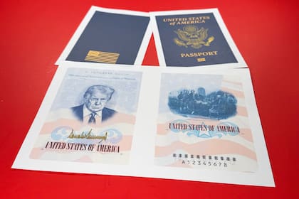 Imagen del "pasaporte patriota" compartida en abril pasado por el gobierno de EE.UU.